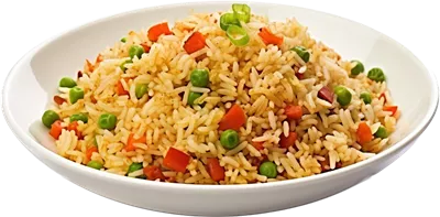عکس دوربری طرز تهیه برنج سرخ شده با استفاده از هوش مصنوعی و طعم های متنوع