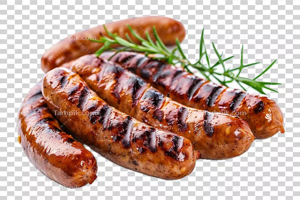 عکس دوربری سوسیس کبابی تولید شده با هوش مصنوعی: طعمی بی نظیر و جذاب