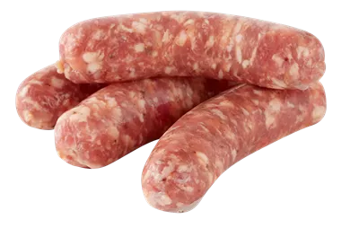 عکس دوربری سوسیس تازه برش خورده با پس زمینه شفاف و کیفیت بالا