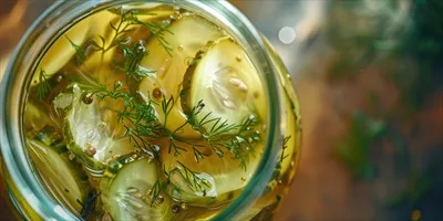 عکس شیشه شفاف پر از ترشیجات خانگی با فضای خالی برای نوشتن