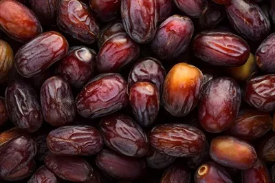 عکس خرماها منبع عالی فیبر و پتاسیم هستند و فواید زیادی دارند