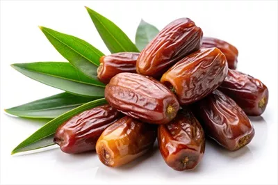 عکس تصویری زیبا از تاریخچه با برگ های سبز در پس زمینه سفید