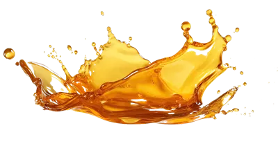 عکس دوربری چکیده ای از قطرات عسل و پاشش آن بر روی پس زمینه ای ایزوله