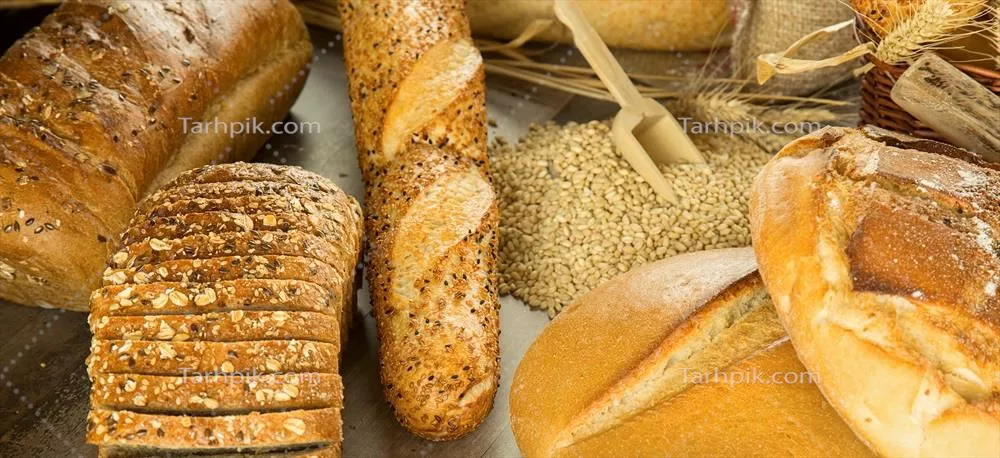 عکس نان تازه و خوشمزه: تجربه ای لذیذ از طعم و عطر نان خانگی