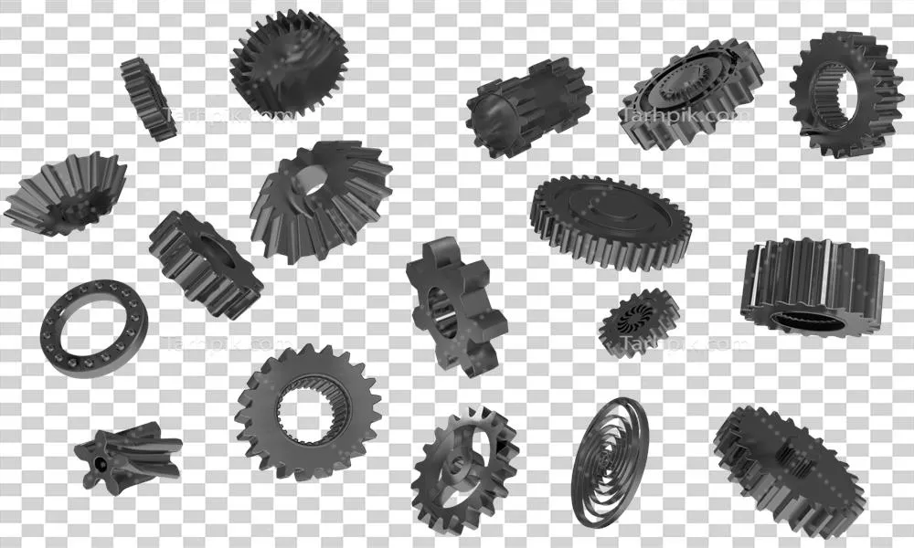 عکس دوربری مفهوم همکاری در کسب و کار با چرخ دنده های مکانیکی و راه حل های الکترونیکی
