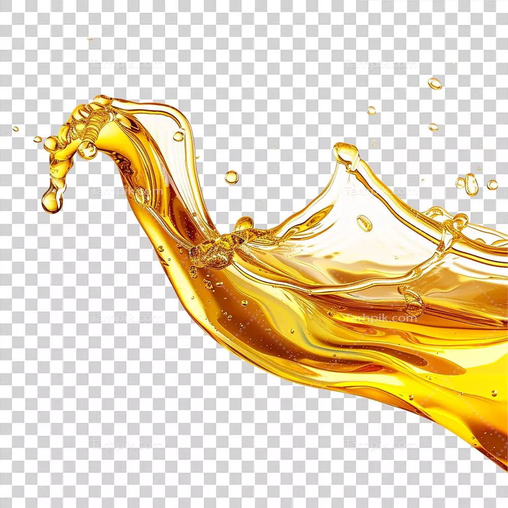 عکس دوربری روغن روان کننده انتزاعی تولید شده با هوش مصنوعی بر روی پس زمینه شفاف