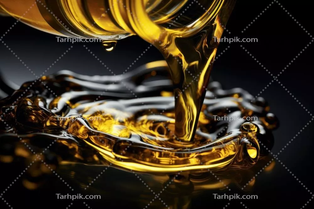 عکس ریختن روغن موتور از قوطی به داخل موتور خودرو