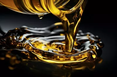 عکس ریختن روغن موتور از قوطی به داخل موتور خودرو