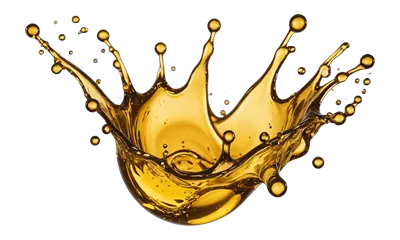 عکس دوربری تصویر برش خورده از قطرات روغن مایع با کیفیت بالا و شفاف