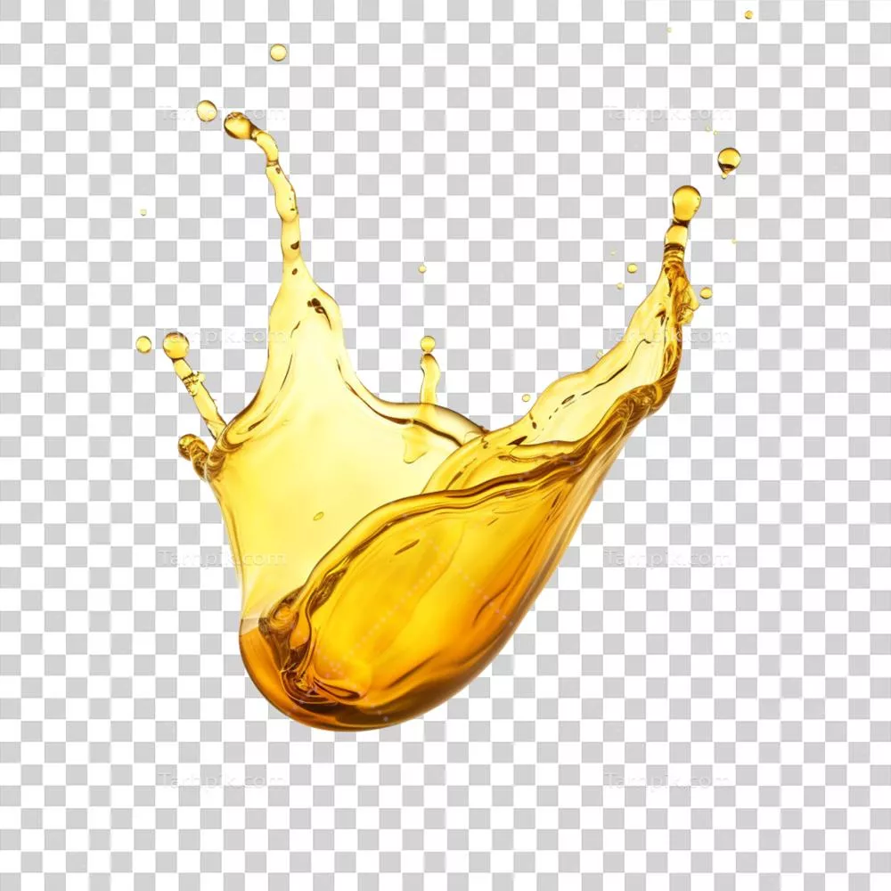 عکس دوربری تصویری خلاقانه از پاشش روغن در آشپزی با تکنولوژی هوش مصنوعی