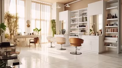 عکس طراحی داخلی سالن زیبایی با الهام از مدرن و کلاسیک