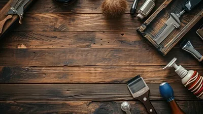 عکس تبلیغاتی جذاب برای آرایشگاه با طراحی هوش مصنوعی و فضای خالی