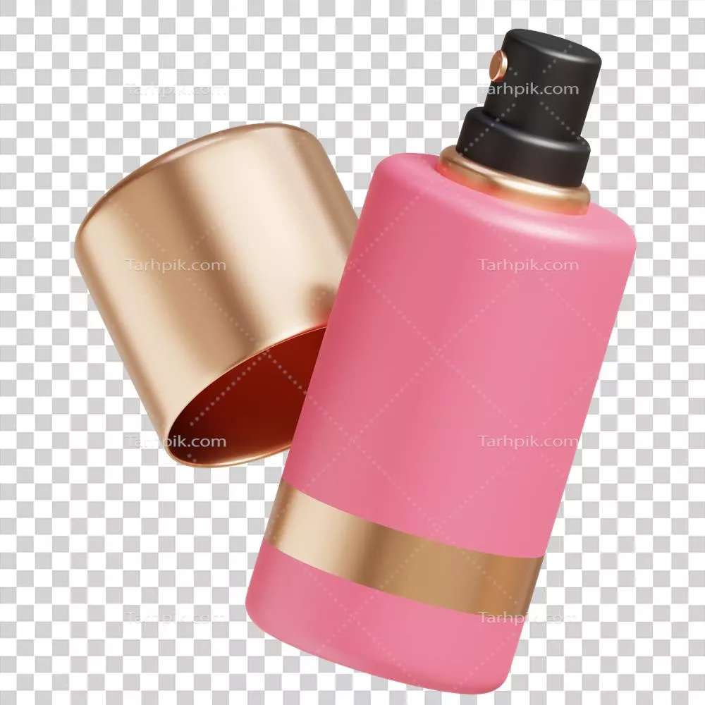 عکس دوربری آیکون سه بعدی بطری اسپری با طراحی جذاب و مدرن