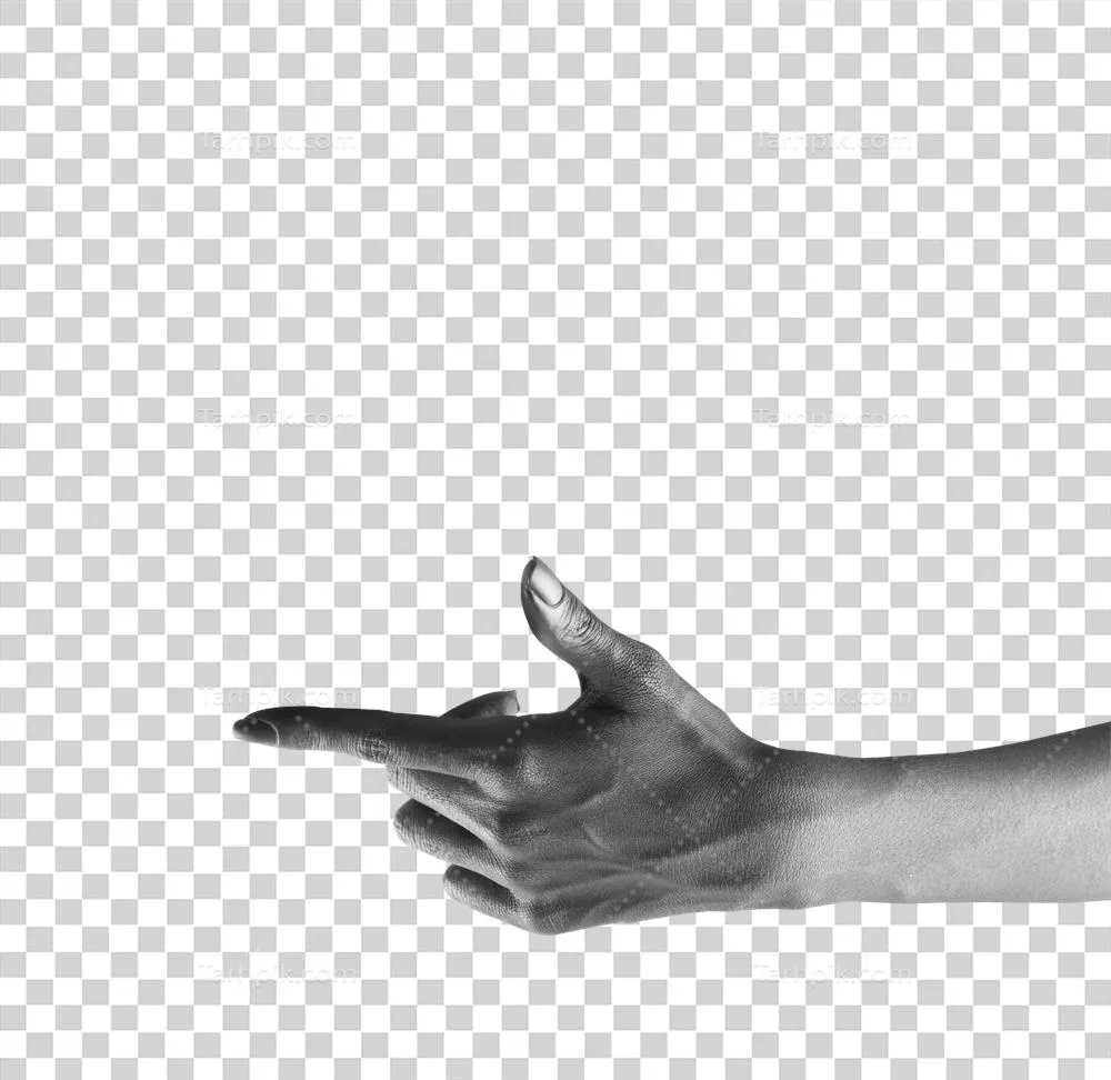 عکس دوربری دست های زنانه بر روی پس زمینه برش خورده با کیفیت بالا