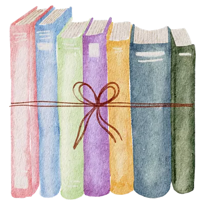 عکس دوربری کتاب دست نویس با طراحی آبرنگی و عناصر وینتج زیبا