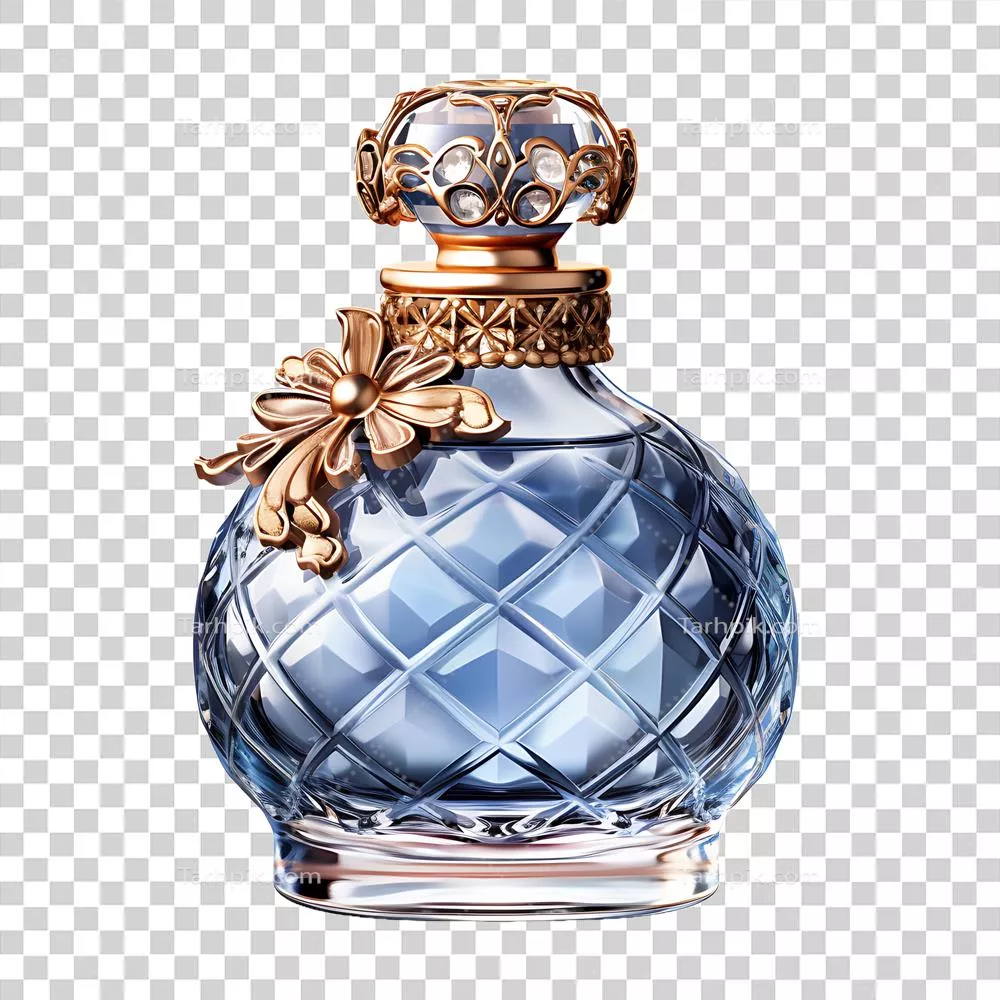 عکس دوربری عطر زیبا و منحصر به فرد با طراحی هنری و بدون شلوغی پس زمینه