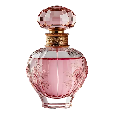 عکس دوربری بطری عطر با طراحی عتیقه و زیبا، مناسب برای کلکسیونرها و دکوراسیون