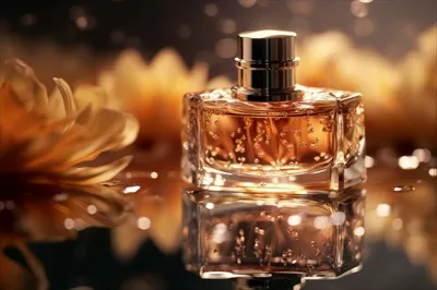 عکس تولید تصویر هنری از عطر، آینه و گل ها با استفاده از هوش مصنوعی