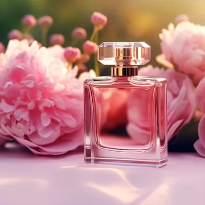عکس عطر لوکس با رایحه گل های خوشبو در باغی پر از گل های زیبا