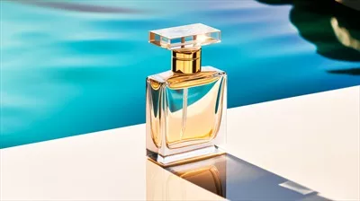 عکس عطر لوکس زنانه در کنار استخر در تابستان - تجربه ای خاص و دلنشین