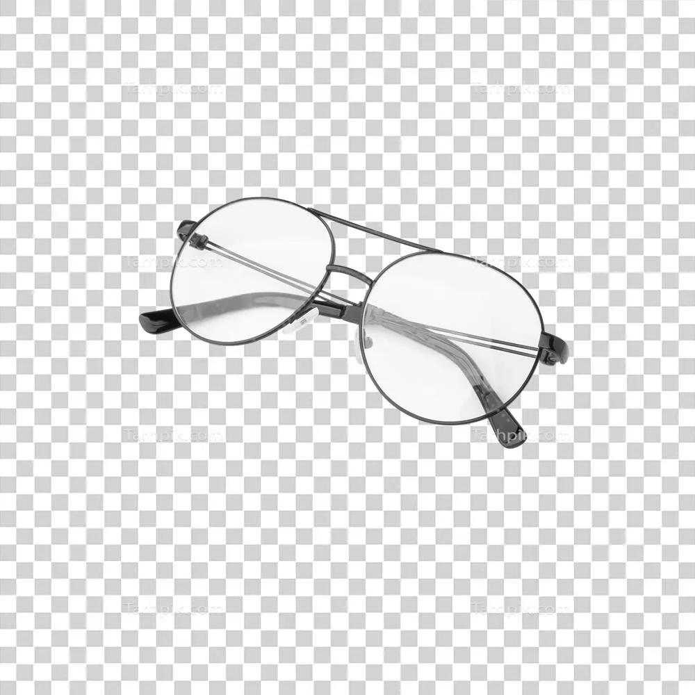 عکس دوربری فایل برش خورده عینک با فرمت PNG برای استفاده در طراحی ها