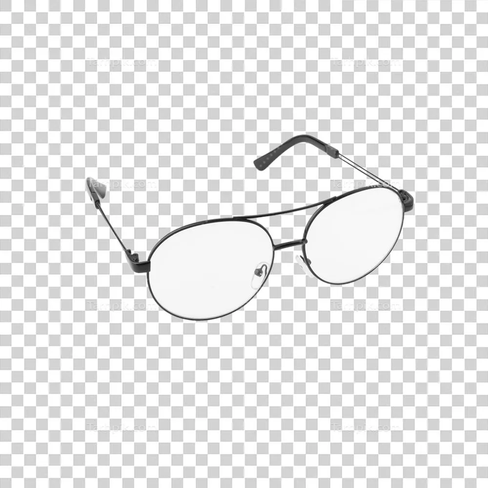 عکس دوربری فایل برش خورده عینک با فرمت PNG برای استفاده در طراحی ها