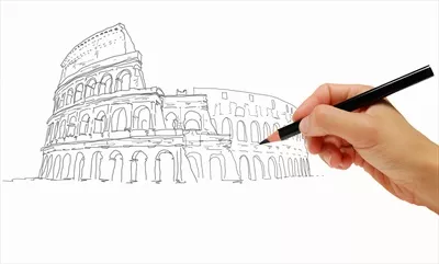 عکس تصویری زیبا از کلاسیوم رم ایتالیا با جزئیات دقیق و هنری
