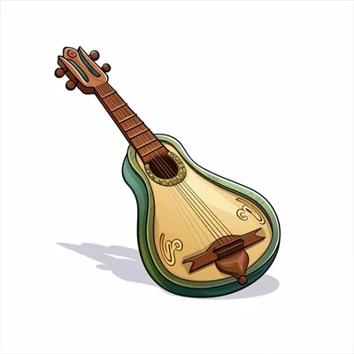 عکس تصویری زیبا و کارتونی از لوت در سبک دو بعدی بر روی پس زمینه سفید