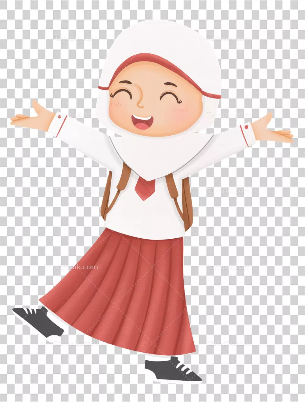 عکس دوربری تصویری از یک دانش آموز دبستانی در حال یادگیری و بازی
