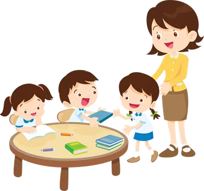 عکس دوربری کودکان در حال نشستن بر روی کتاب ها و مطالعه با شور و شوق