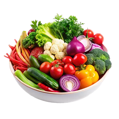 عکس دوربری کاسه ای پر از سبزیجات تازه آماده برای پخت و پز