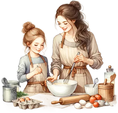 عکس دوربری روز شیرینی پزی با مادر: لحظاتی دلنشین و خاطره انگیز