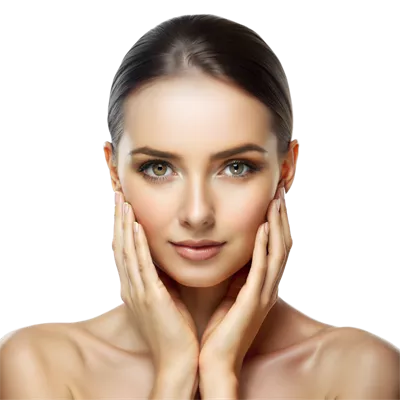 عکس دوربری زنی که با دستانش صورتش را پوشانده و در حال تفکر است