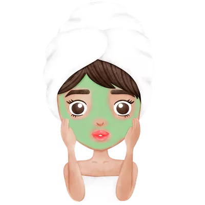 عکس دوربری ماسک صورت برای مراقبت از پوست: راهی برای عشق به خود و زیبایی