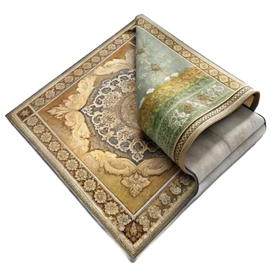 عکس دوربری بازسازی فرش کلاسیک با کیفیت بالا: قبل و بعد از ترمیم فوق العاده