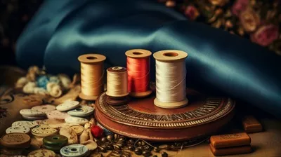 عکس چرخ خیاطی و لوازم دوخت: نمایی از دنیای خیاطی و هنرهای دستی