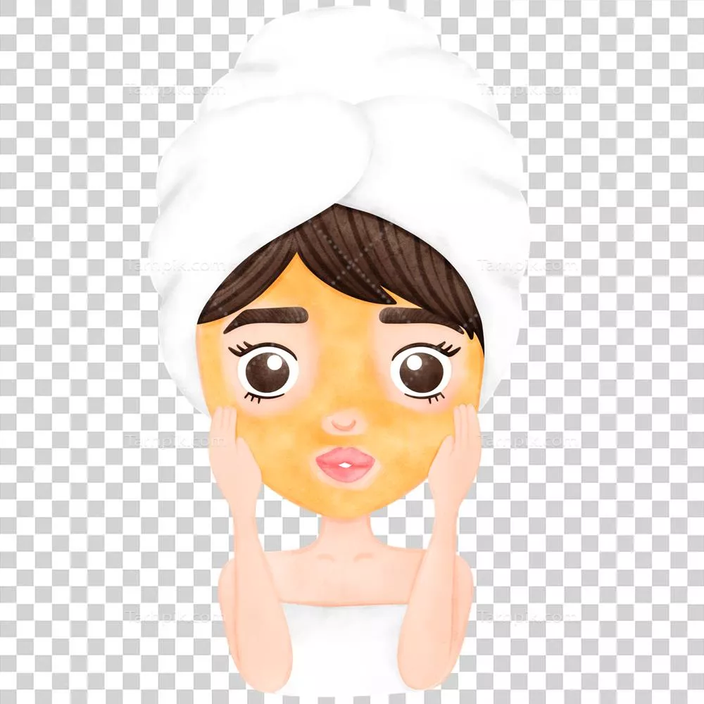 عکس دوربری ماسک صورت برای مراقبت از پوست و افزایش اعتماد به نفس بانوان