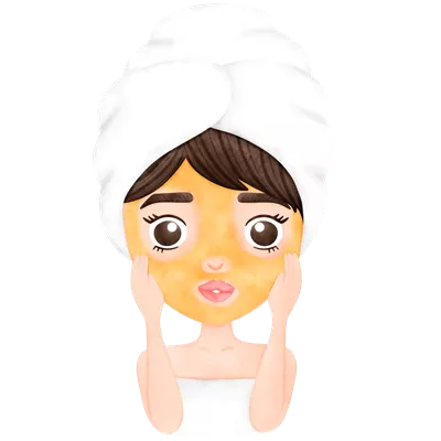 عکس دوربری ماسک صورت برای مراقبت از پوست و افزایش اعتماد به نفس بانوان