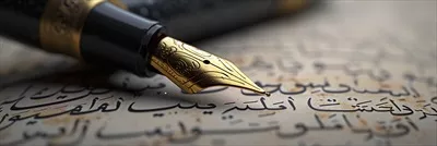 عکس پس زمینه ای از خطاطی باستانی تولید شده توسط هوش مصنوعی