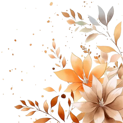 عکس دوربری طراحی گل های آبرنگی زیبا برای تزئینات عروسی و هنرهای دستی