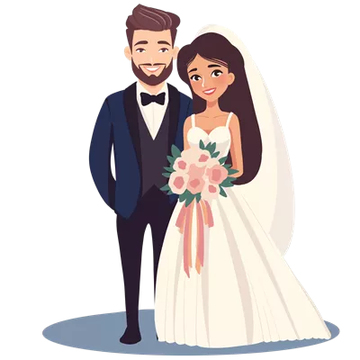 عکس دوربری شخصیت های عروس و داماد برای طراحی های عروسی و مراسم های ویژه