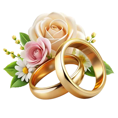 عکس دوربری حلقه های عروسی واقعی با عناصر گل دار و طراحی زیبا