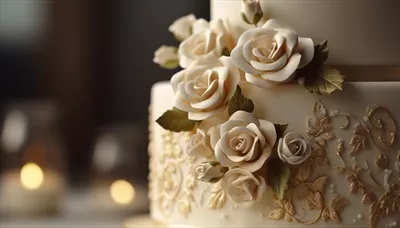 عکس گلی زیبا و شیک برای جشن عروسی با طراحی هوش مصنوعی