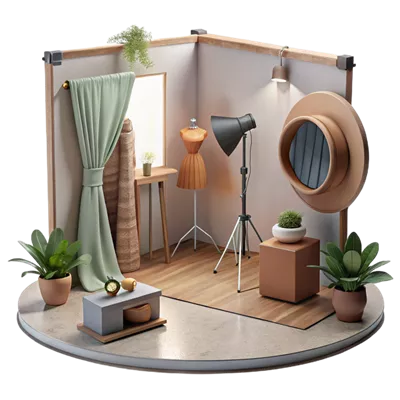 عکس دوربری عکاسی مد خلاقانه و استثنایی با تنظیمات استودیو حرفه ای و کیفیت بالا