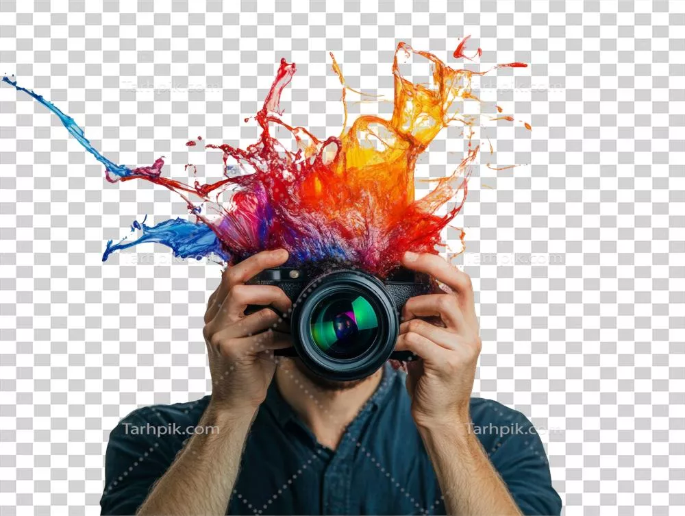 عکس دوربری عکاسی پویا و زنده با پس زمینه شفاف و برش خورده