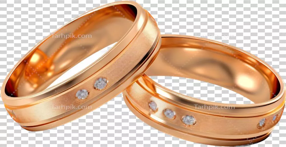 عکس دوربری حلقه عروسی با طراحی منحصر به فرد و الهام گرفته از هوش مصنوعی