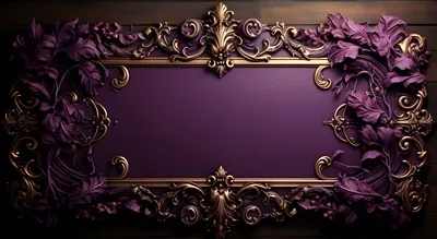 عکس کارت عروسی دیجیتال بنفش لوکس با فضای خالی برای طراحی دلخواه