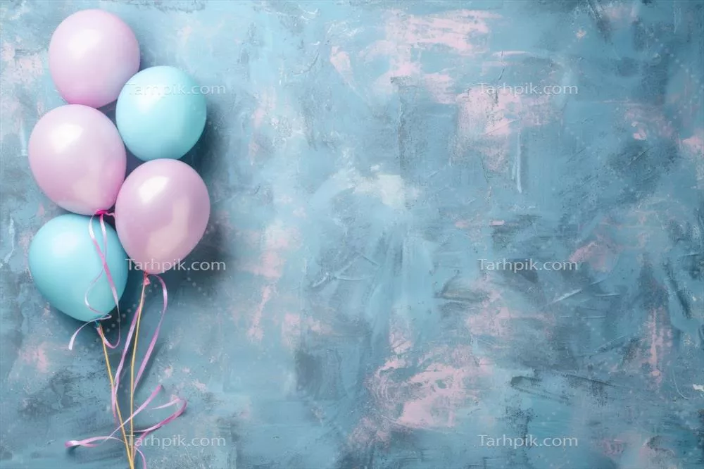 عکس تزئینات رنگارنگ و شاد برای جشن تولد با بادکنک های هلیومی
