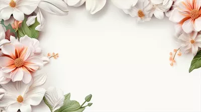 عکس قاب گلدار چند رنگ برای کارت عروسی و بنر با فضای خالی برای نوشتن