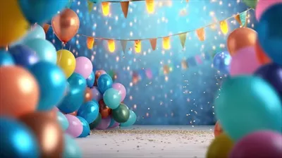 عکس تصویری زیبا از پس زمینه جشن تولد با طراحی خلاقانه و جذاب